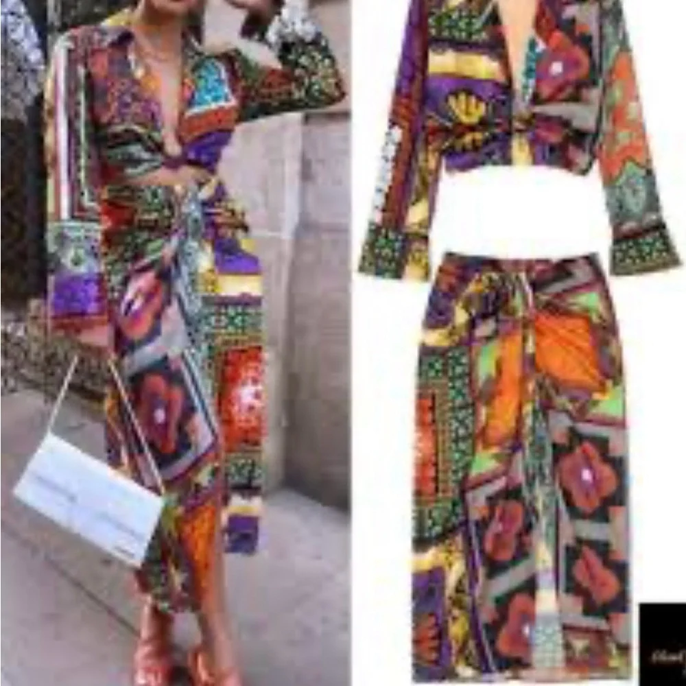 Zara Multicolor Patterned set - Picture 10 of 10